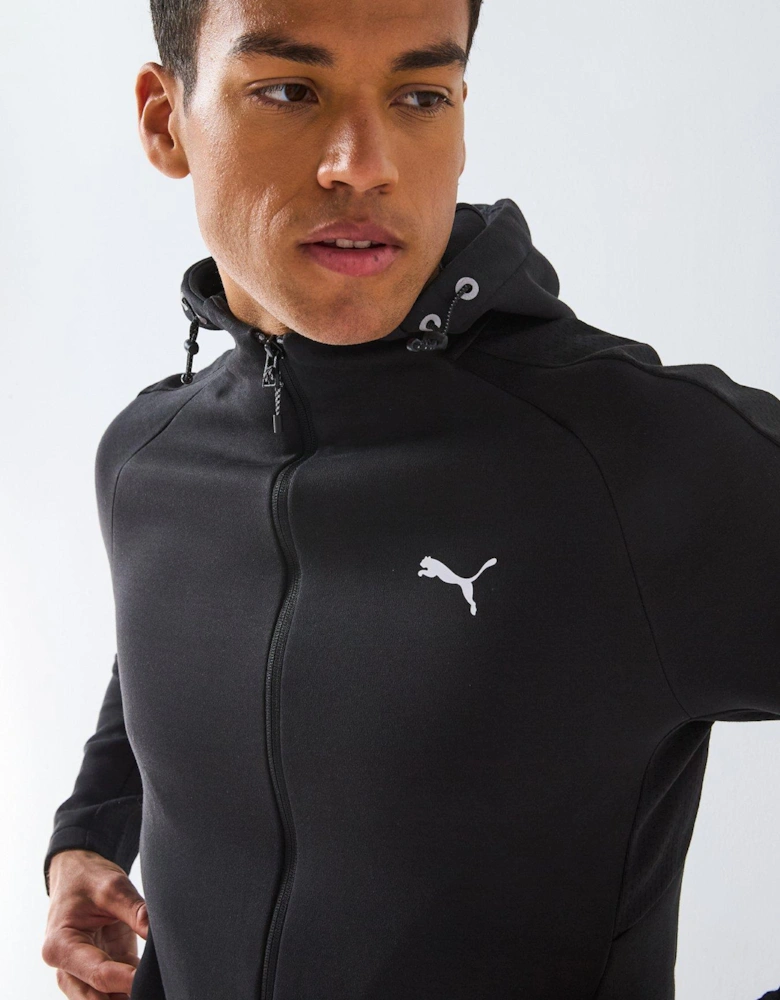 Men's Evostripe Full-Zip Hoodie - Black