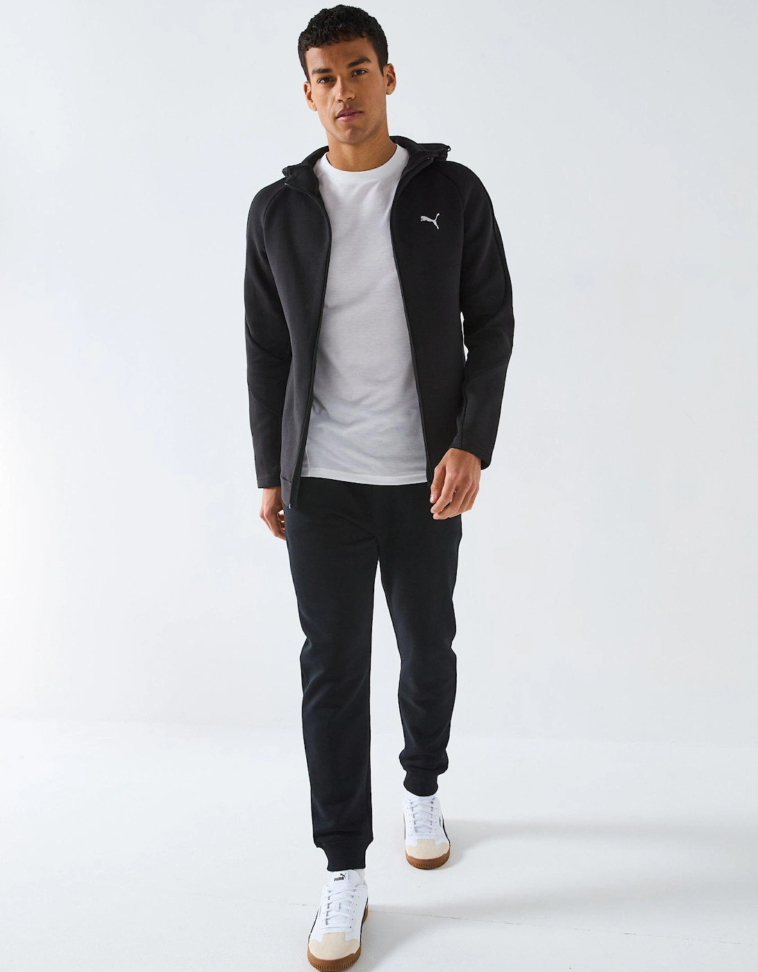 Men's Evostripe Full-Zip Hoodie - Black