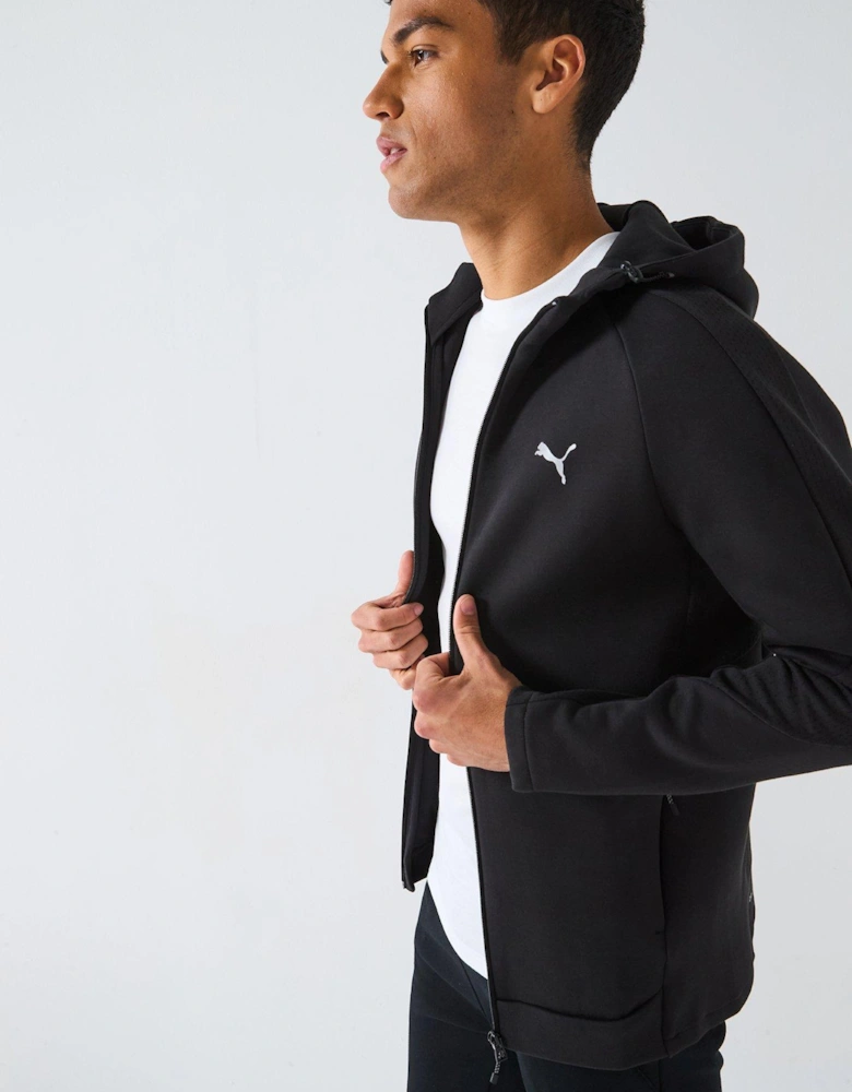 Men's Evostripe Full-Zip Hoodie - Black