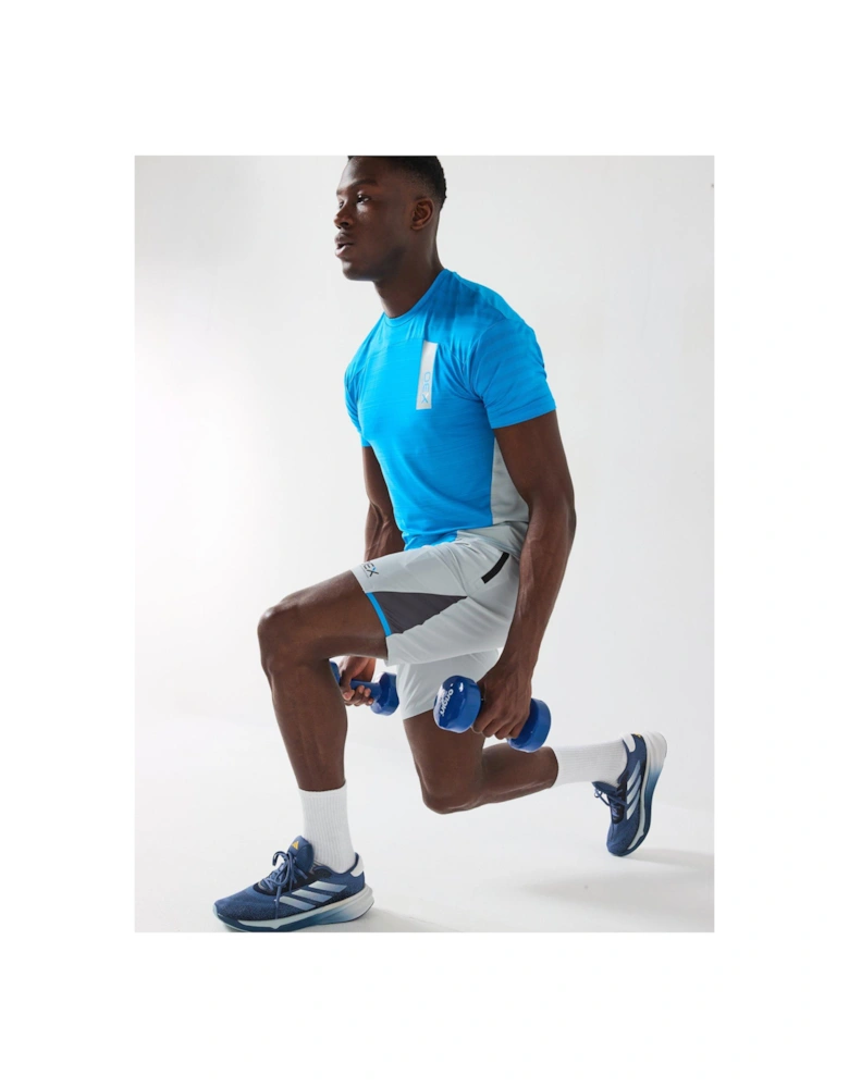 Mens Piton Tee Shirt - Bright Blue