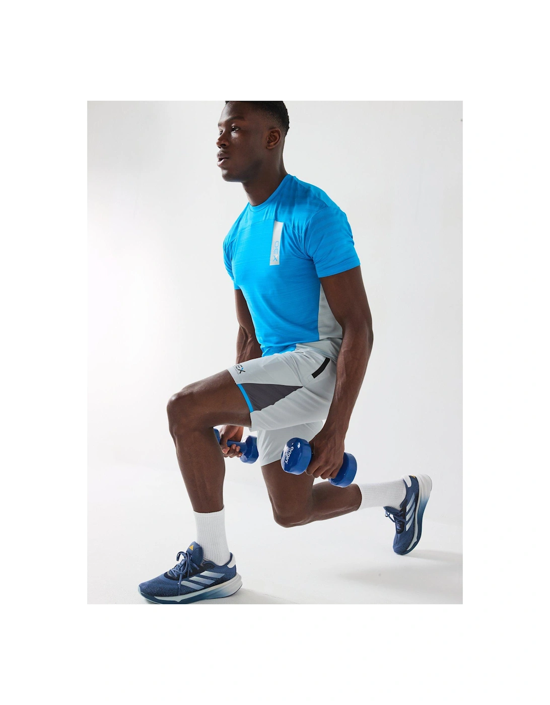 Mens Piton Tee Shirt - Bright Blue