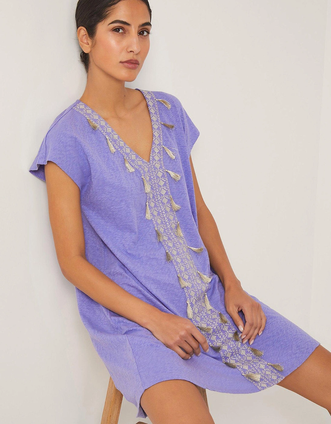 Jodie Tunic Kaftan - Purple, 2 of 1