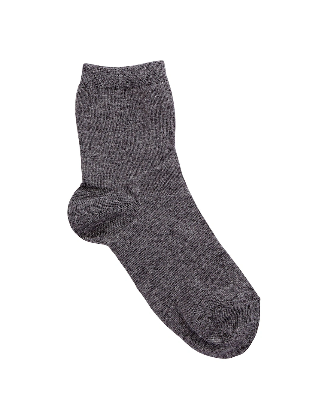 Unisex 7 Pack School Ankle Socks - Grey