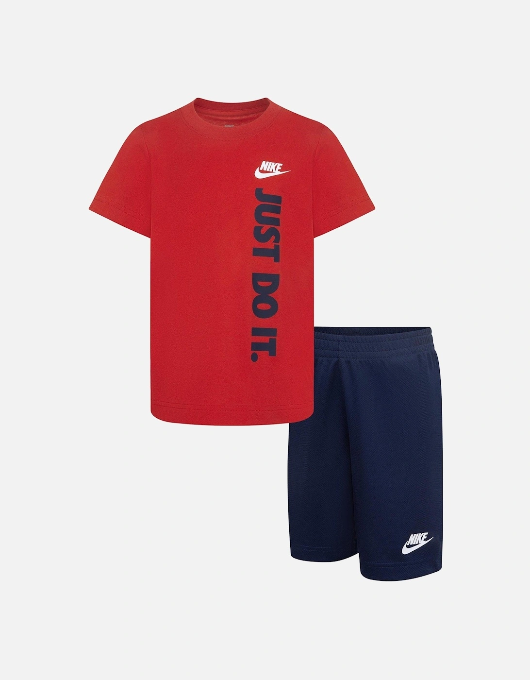 Kids Boys Just Do It Shorts And T-Shirt Set - Navy/Red, 2 of 1