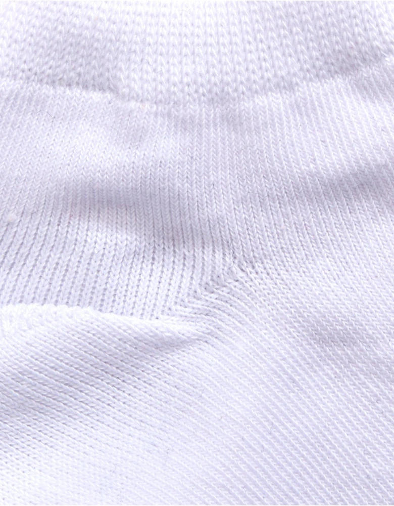 5 Pack Unisex Trainer Liner Socks - White
