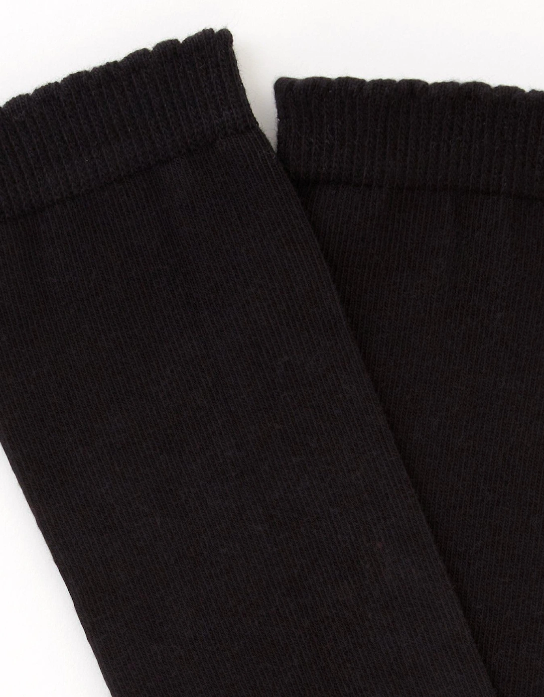 Girls 2 Pack Over The Knee Socks - Black