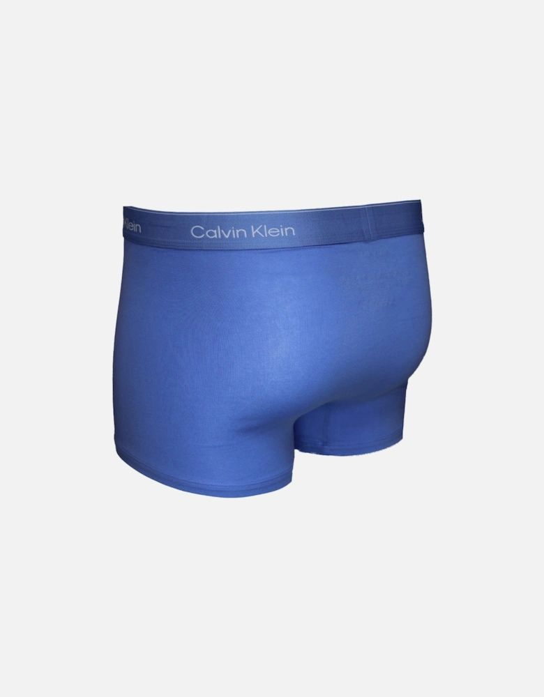 3-Pack Icon Cotton Stretch Relaxed Fit Boxer Trunks, Black/Glacier/Blue Bell