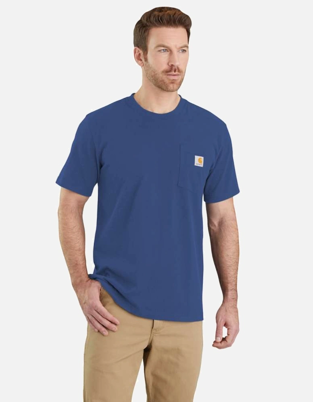 Carhartt Mens Work Pocket Short Sleeve Cotton T Shirt Tee, 4 of 3