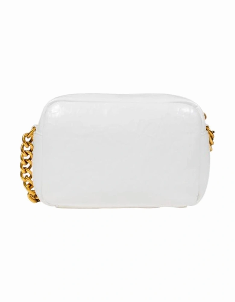Medium Camera Case Bag with Gold Chain Strap Women - White Handbags