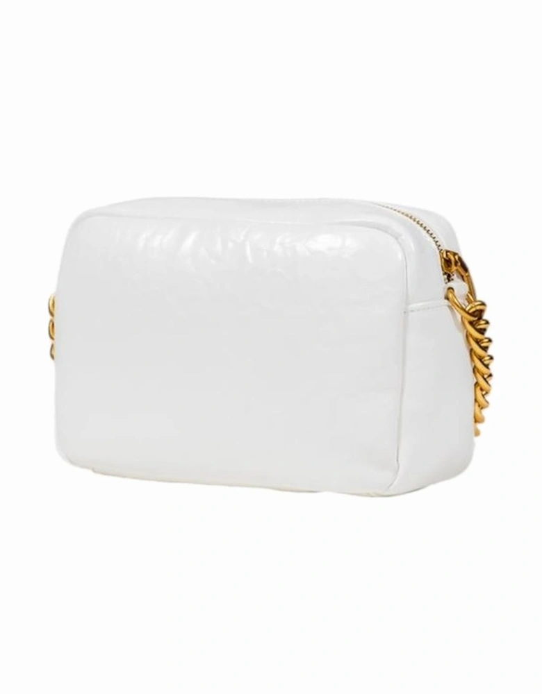 Medium Camera Case Bag with Gold Chain Strap Women - White Handbags