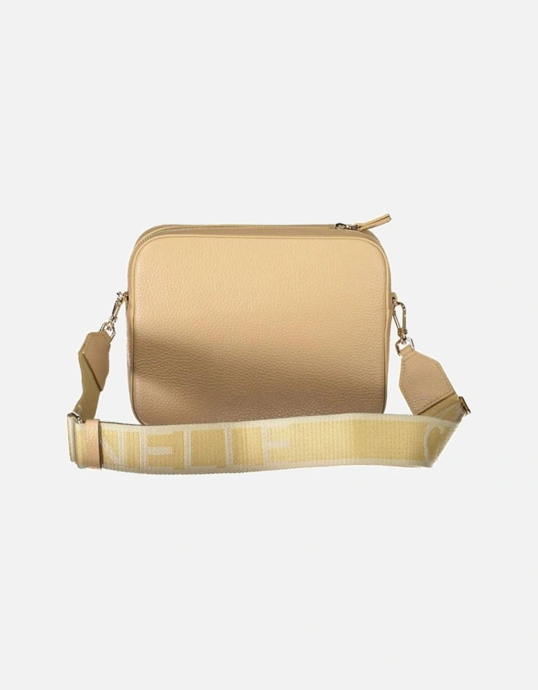 Versatile Shoulder Bag with Contrasting Details Women - Beige Handbags