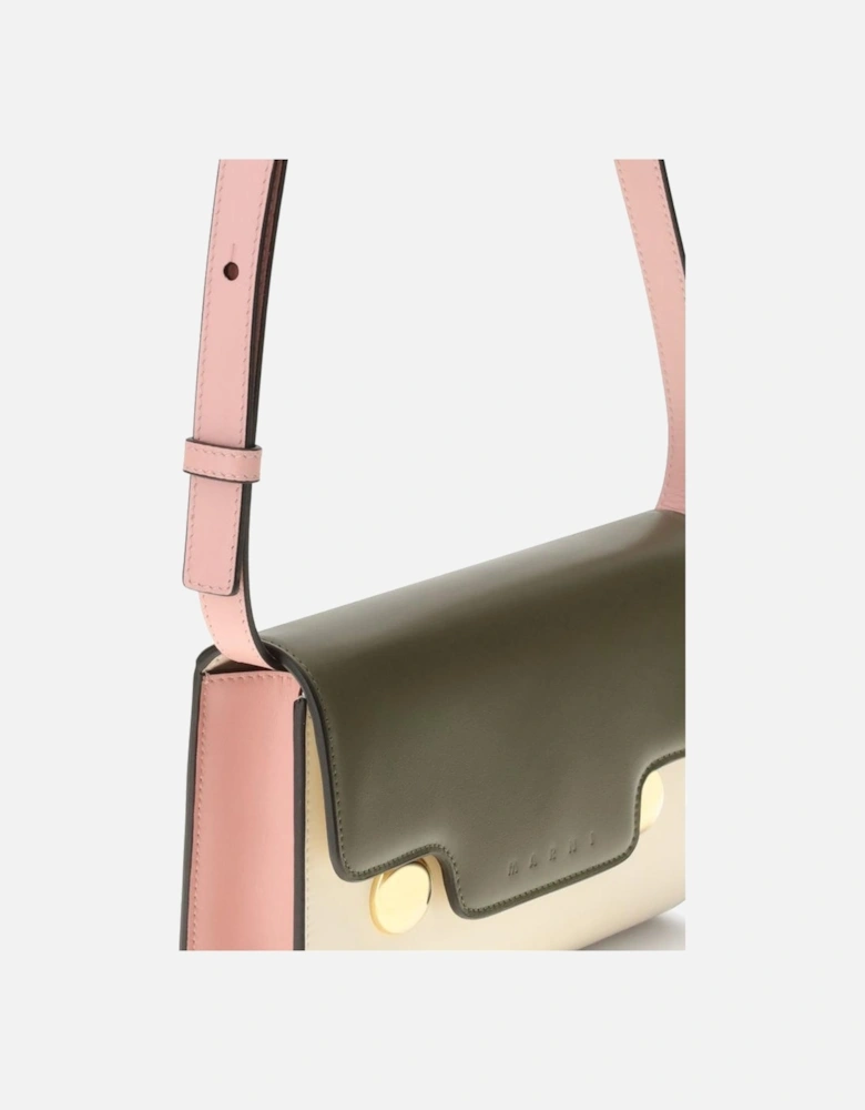 Trunkaroo Leather Shoulder Bag with Gold Details Women - Multicolor