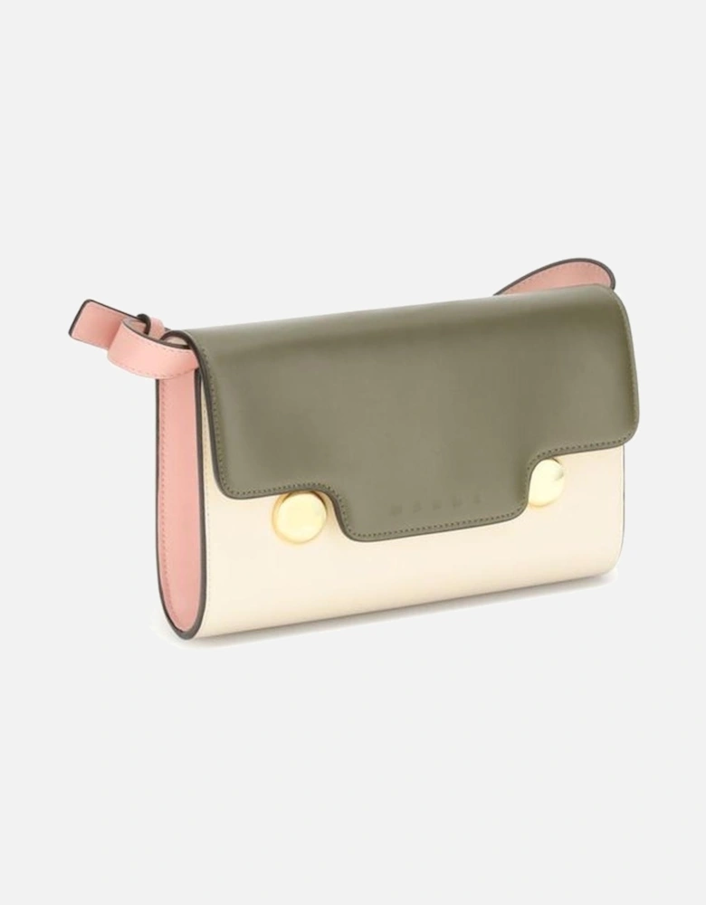 Trunkaroo Leather Shoulder Bag with Gold Details Women - Multicolor