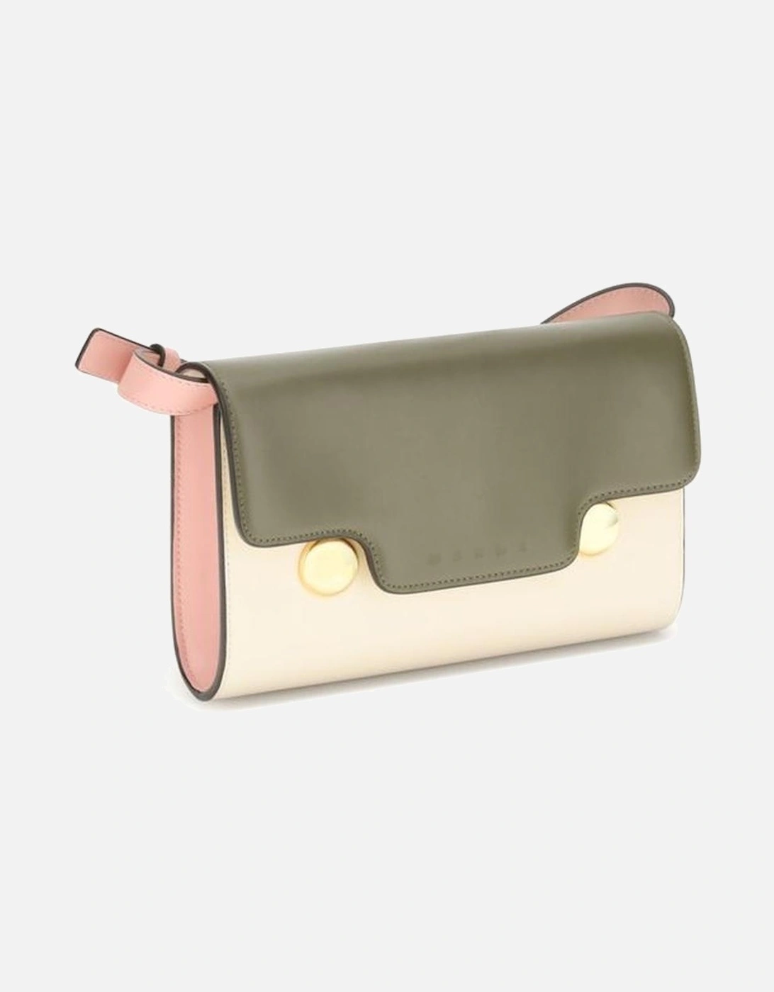 Trunkaroo Leather Shoulder Bag with Gold Details Women - Multicolor