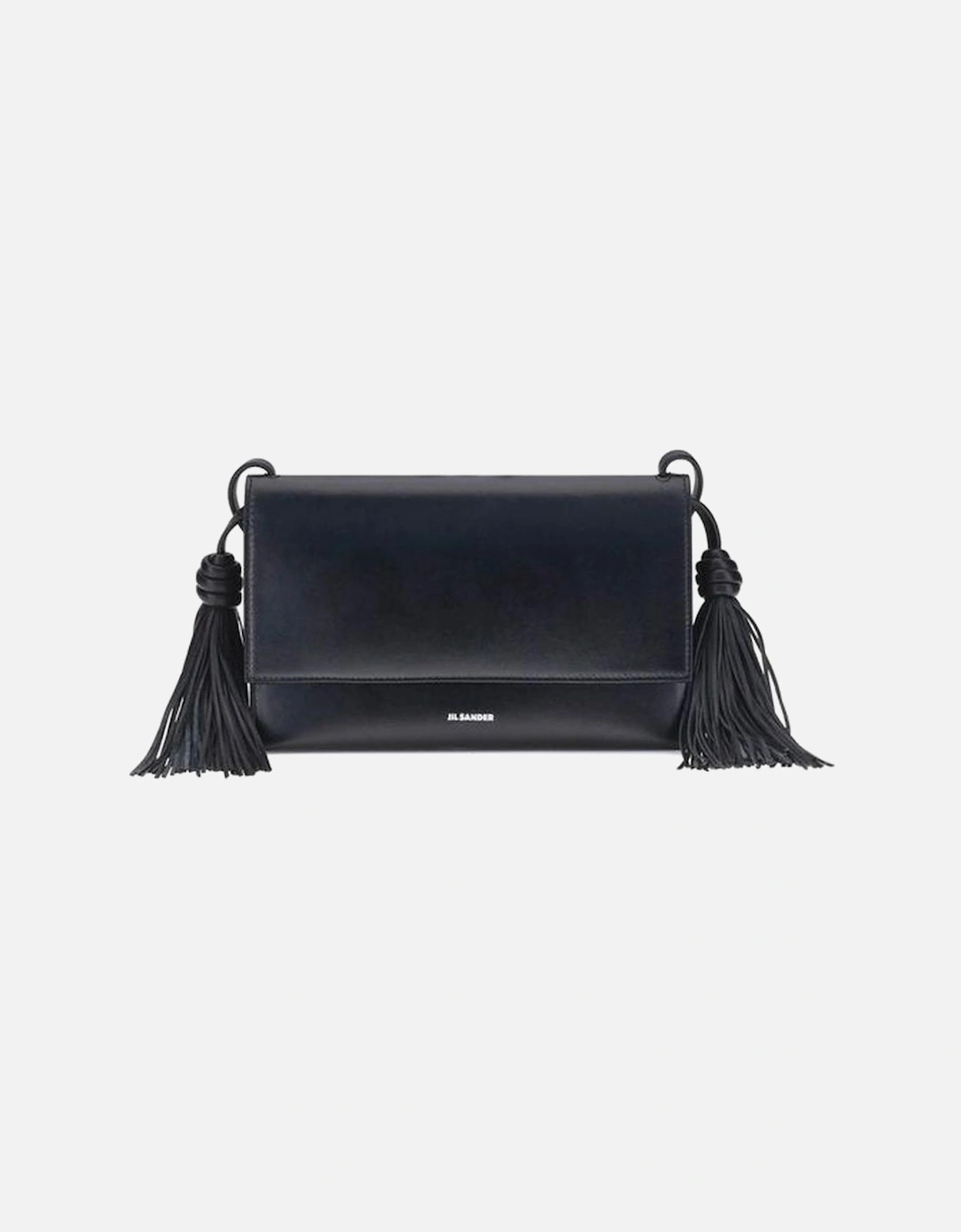 Tassel Leather Shoulder Bag with Magnetic Closure Women - Black, 5 of 4