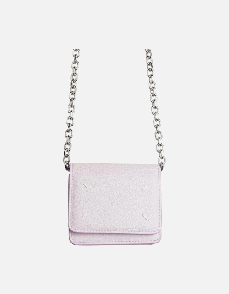 Crossbody Wallet with Zipper Closure Women - Purple
