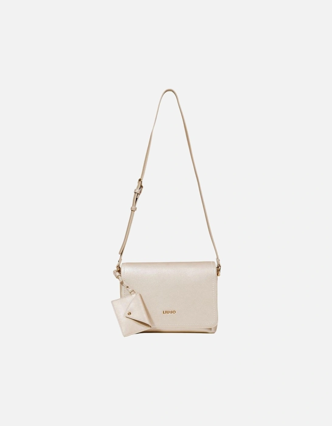 Medium Eco-Leather Messenger Bag with Wallet Women - Gold Handbags, 6 of 5