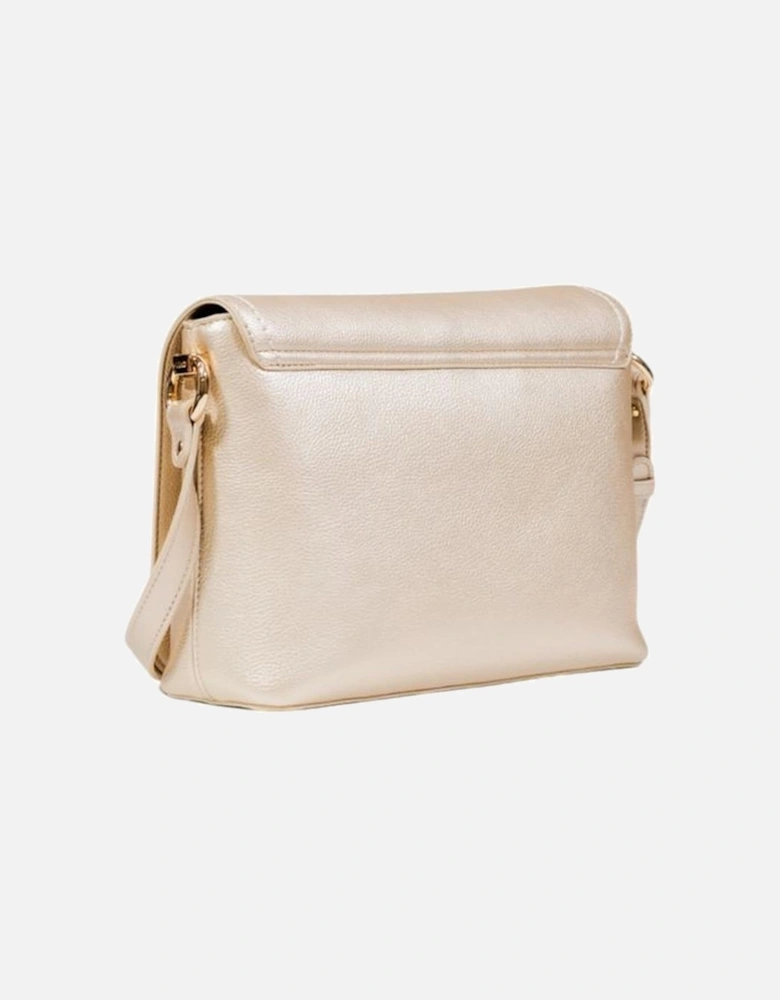 Medium Eco-Leather Messenger Bag with Wallet Women - Gold Handbags