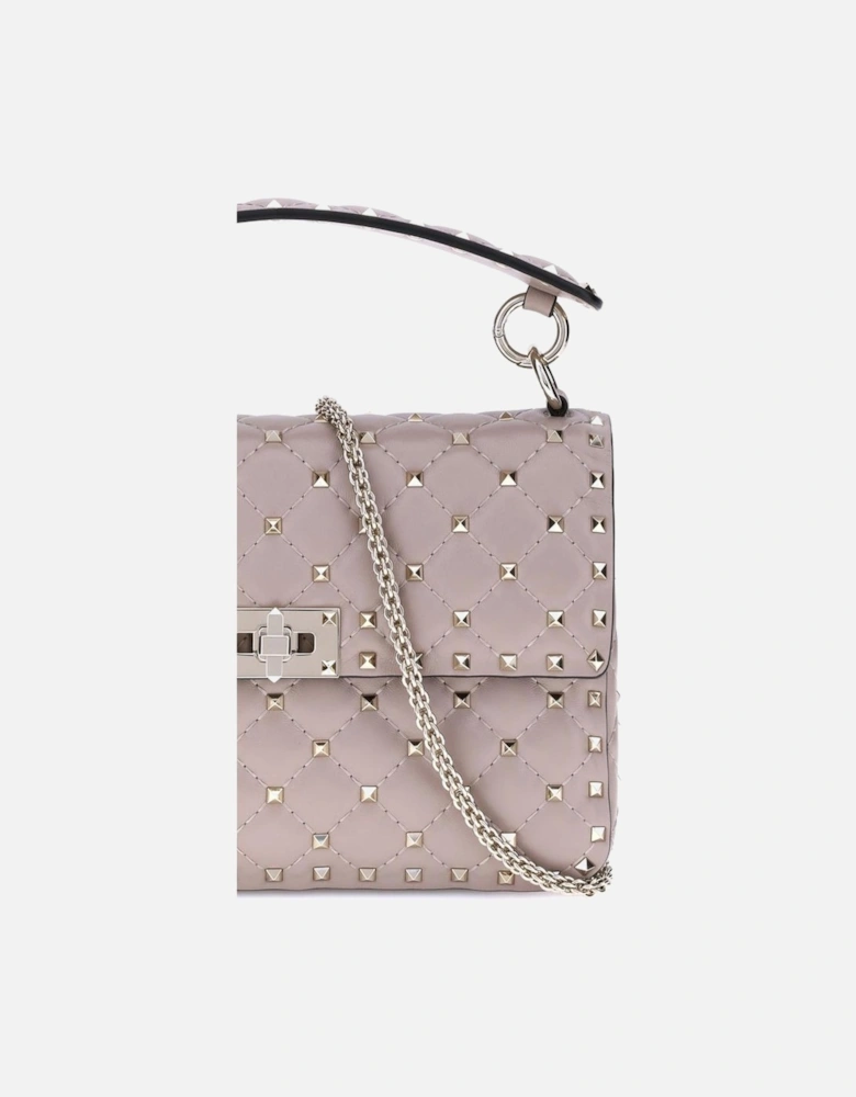 Rockstud Spike Quilted Leather Shoulder Bag Women - Multicolor