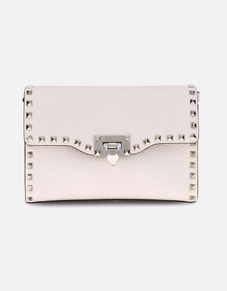 Rockstud Shoulder Bag with Adjustable Strap Women - Cream