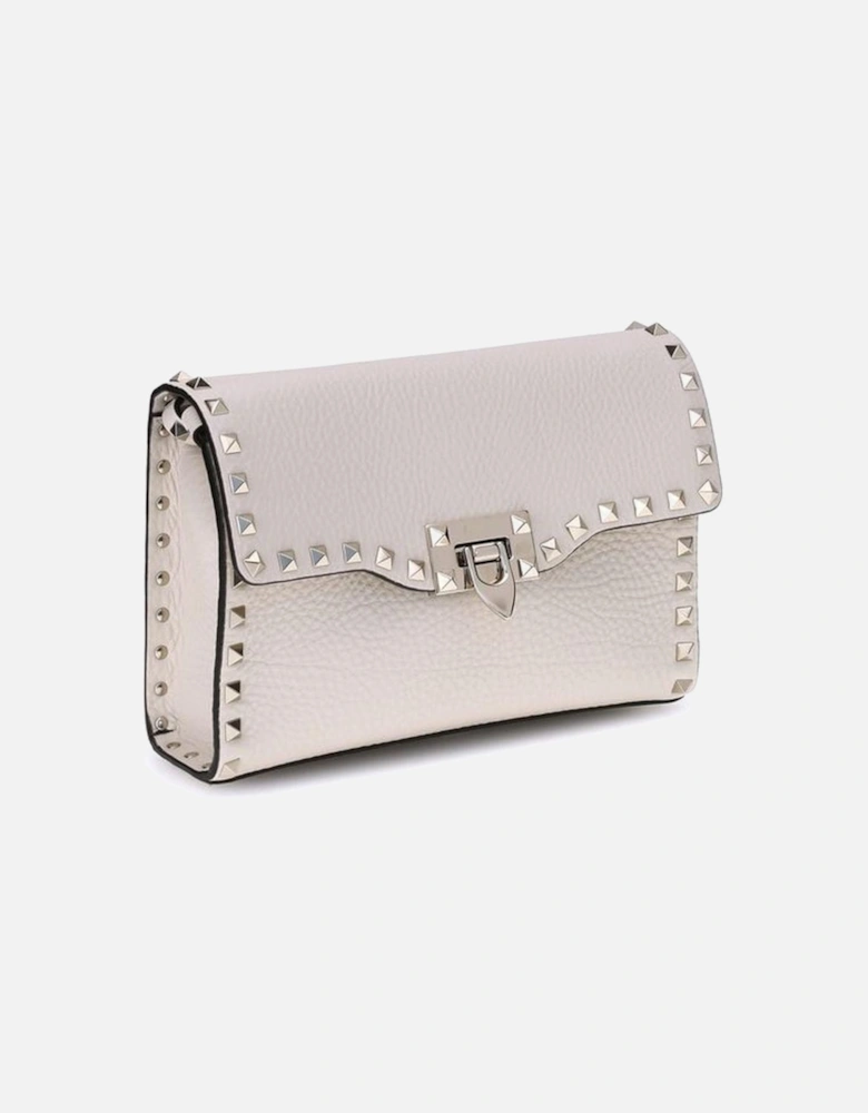 Rockstud Shoulder Bag with Adjustable Strap Women - Cream