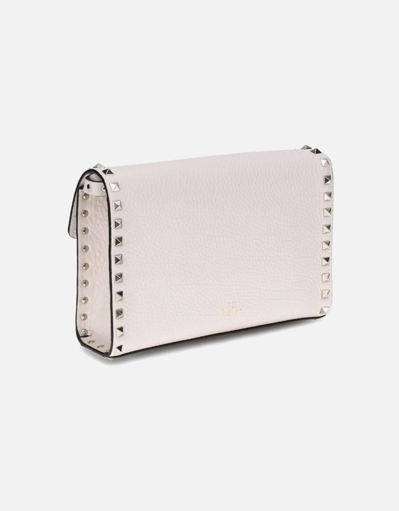Rockstud Shoulder Bag with Adjustable Strap Women - Cream