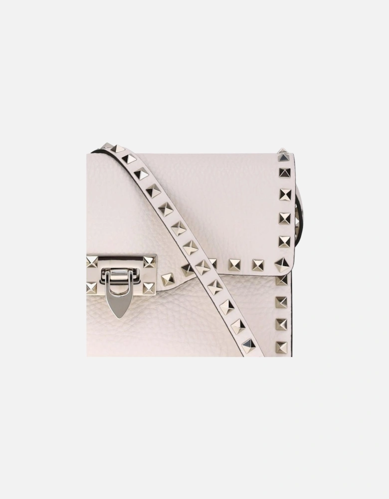 Rockstud Shoulder Bag with Adjustable Strap Women - Cream