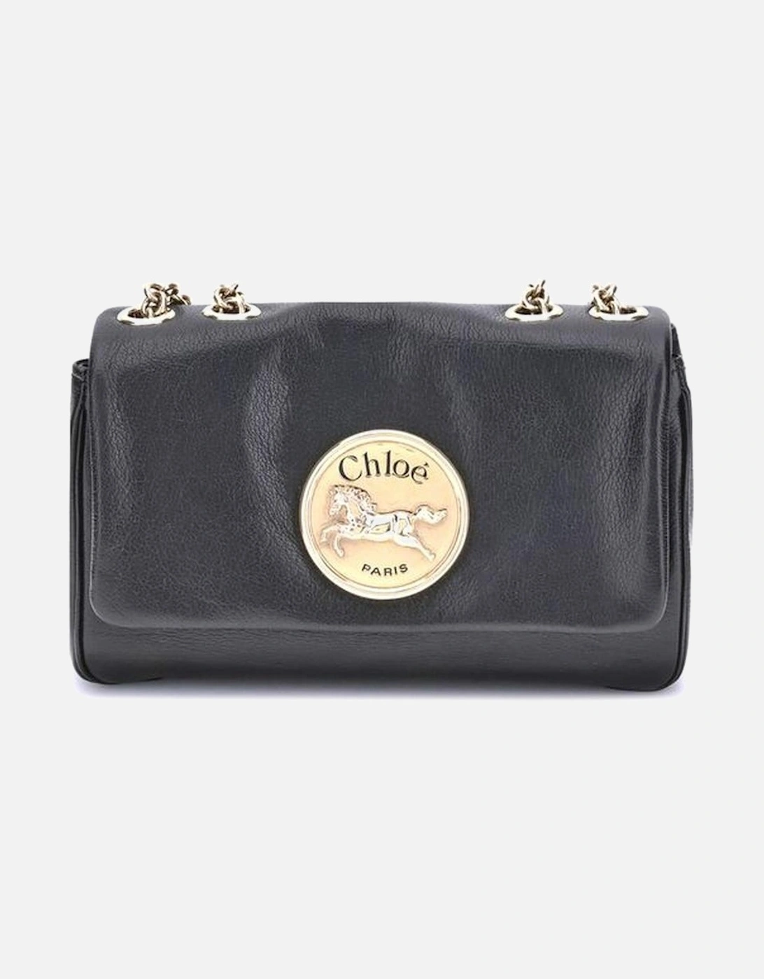 Heritage Grained Leather Shoulder Bag Women - Black, 5 of 4