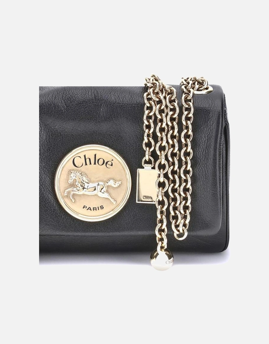 Heritage Grained Leather Shoulder Bag Women - Black
