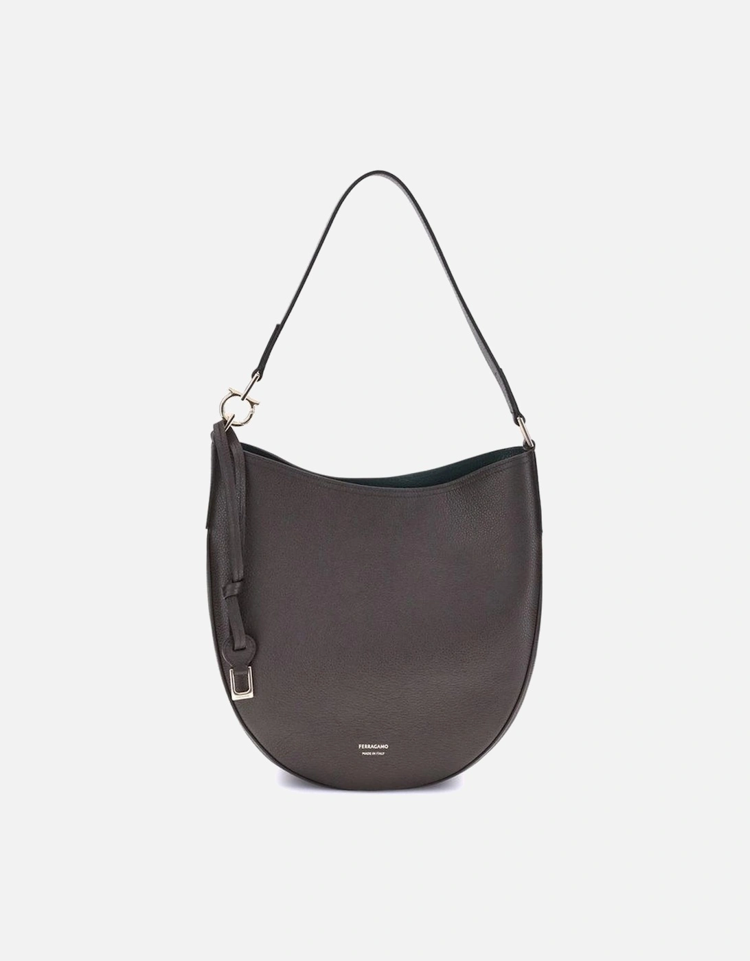North-South Medium Shoulder Bag with Jacquard Strap Women - Brown, 5 of 4