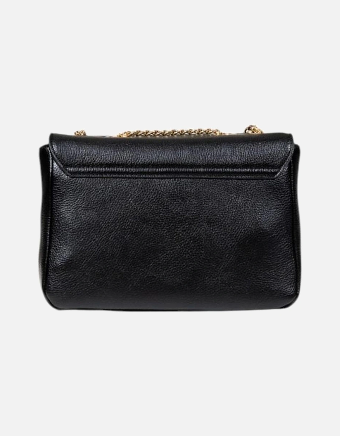Eco-Leather Crossbody Bag with Chain Strap Women - Black Handbags