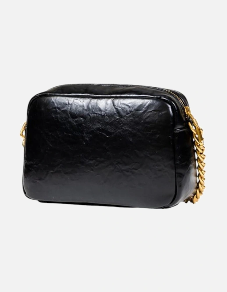 Medium Camera Case Bag with Gold Chain Strap Women - Black Handbags