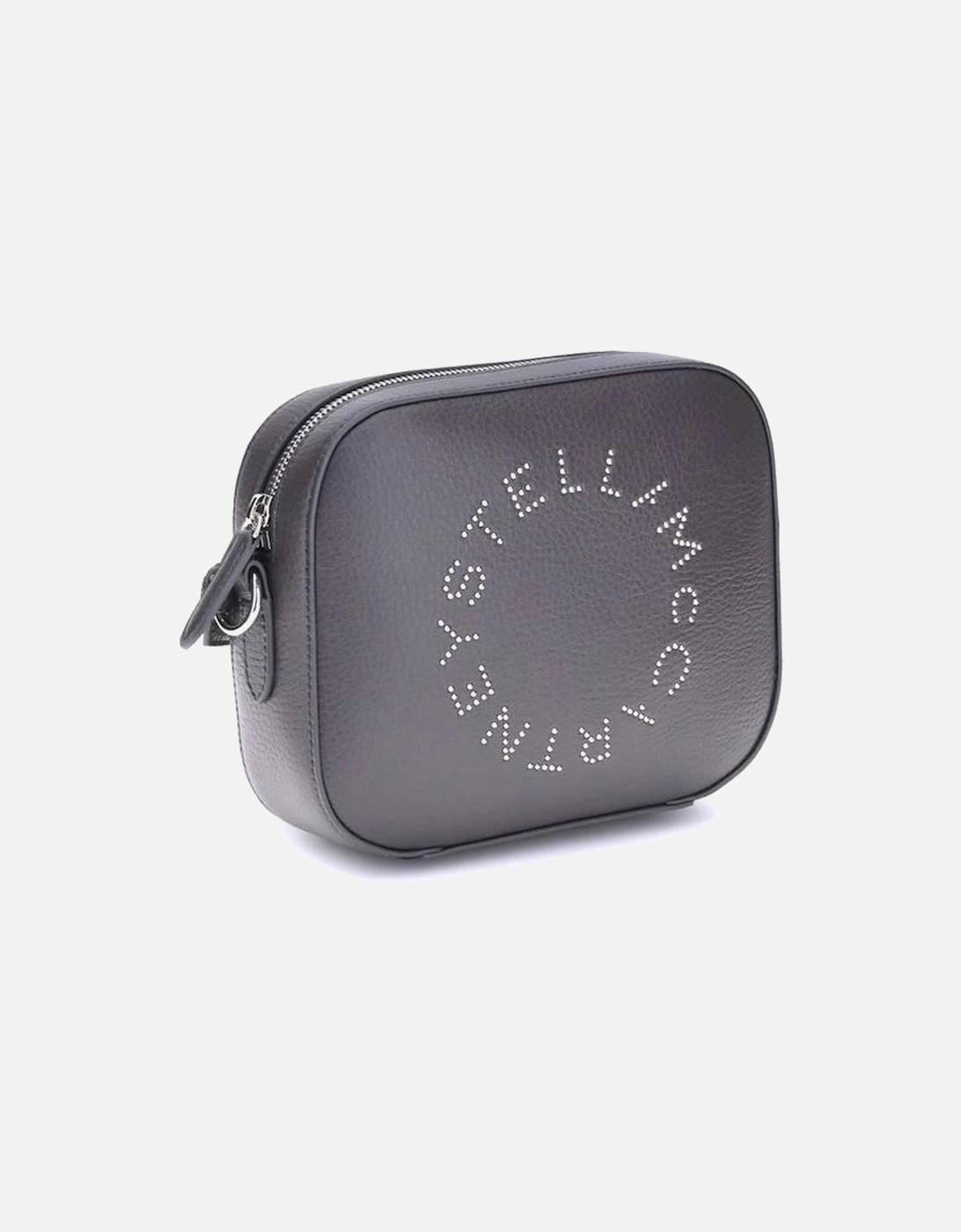 Faux Leather Shoulder Bag with Monogram Women - Gray