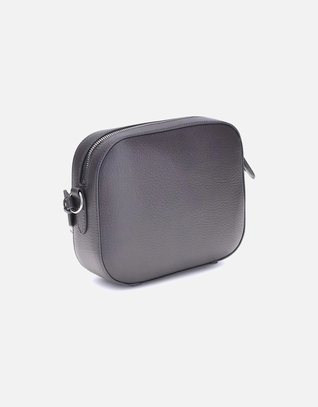 Faux Leather Shoulder Bag with Monogram Women - Gray