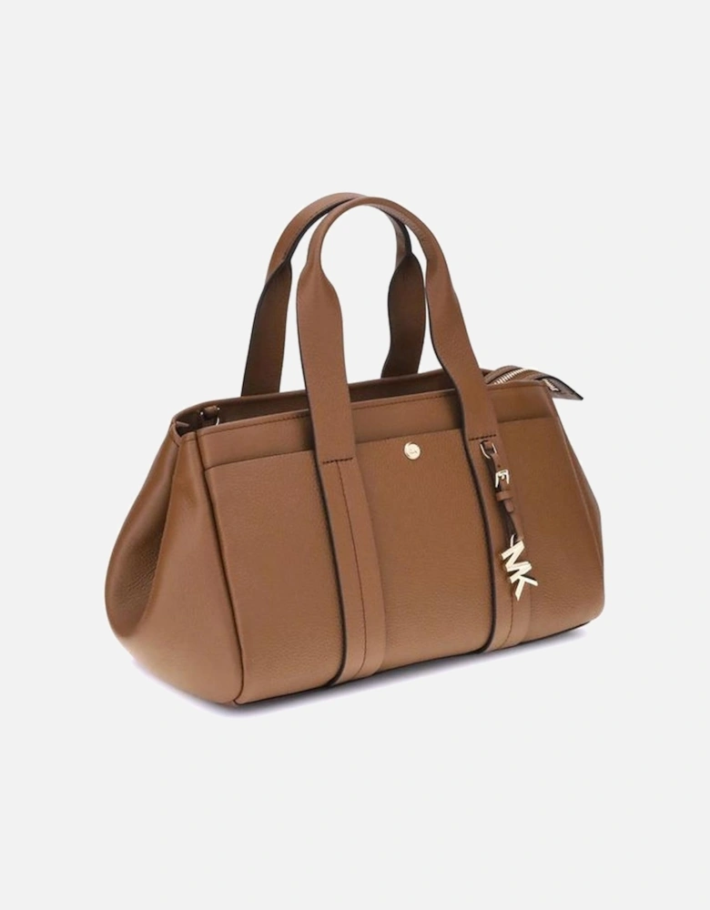 Small Romee Grained Leather Handbag Women - Brown