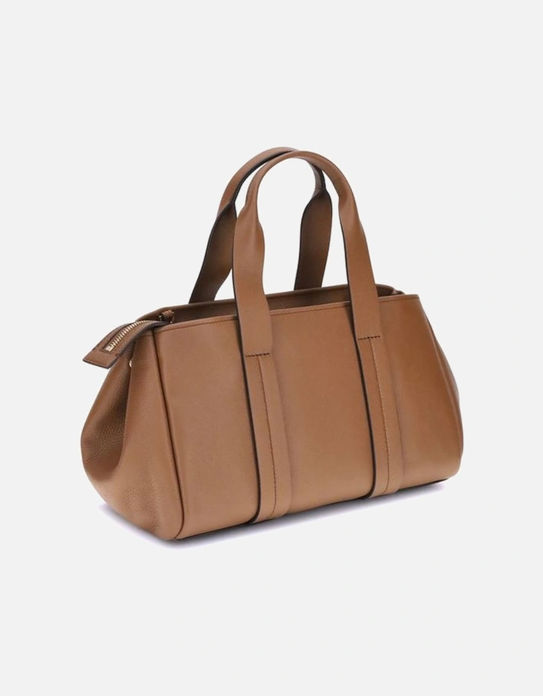 Small Romee Grained Leather Handbag Women - Brown