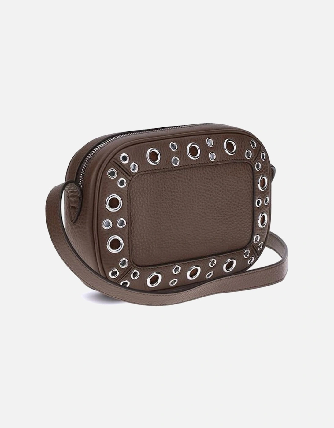 Studded Leather Crossbody Bag Women - Brown Shoulder Bags