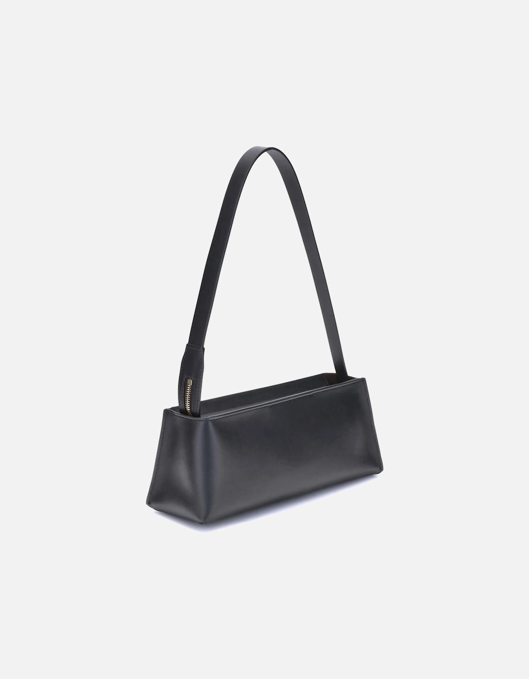 Museo Baguette Shoulder Bag with Zipper Closure Women - Black
