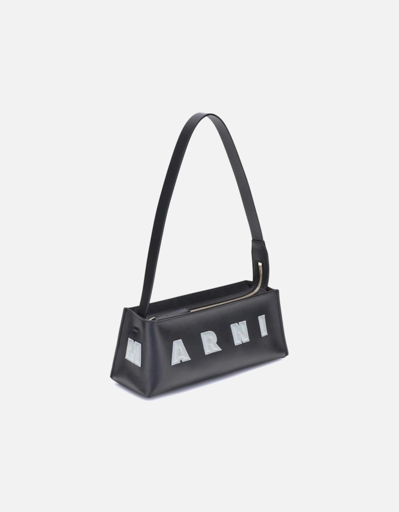 Museo Baguette Shoulder Bag with Zipper Closure Women - Black