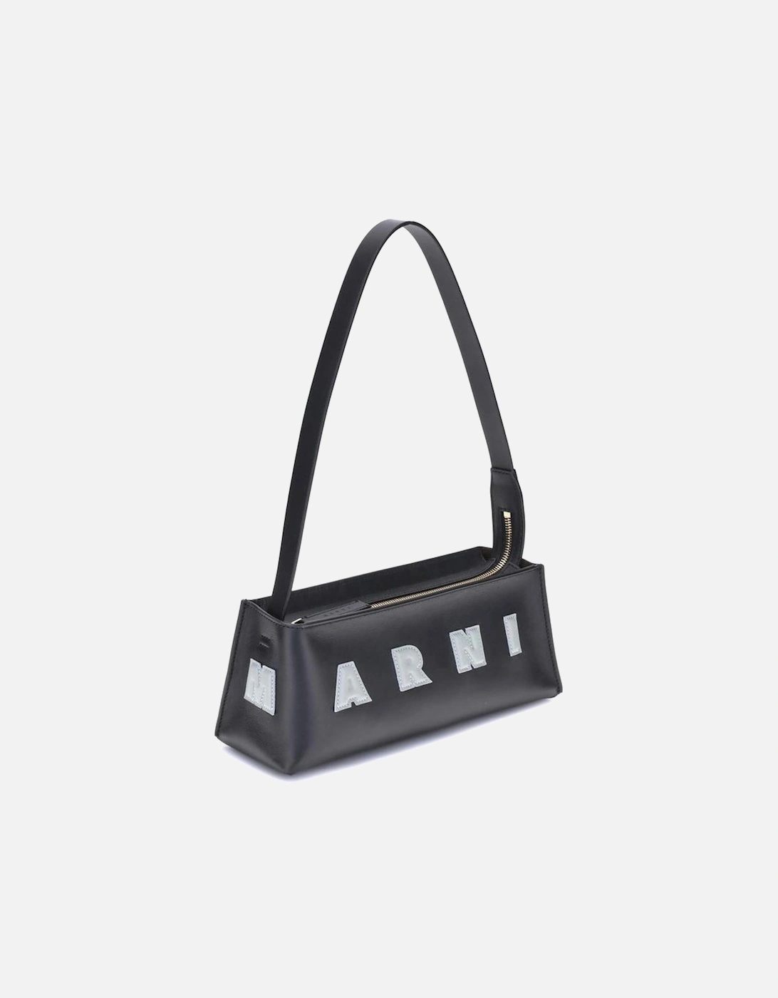 Museo Baguette Shoulder Bag with Zipper Closure Women - Black