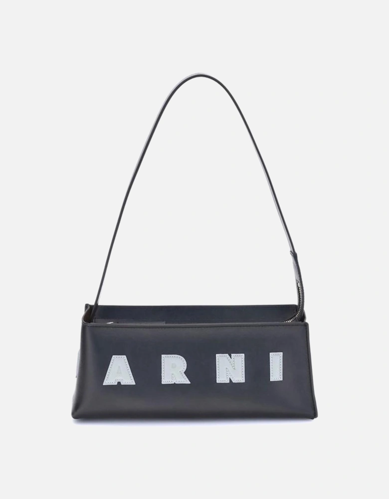 Museo Baguette Shoulder Bag with Zipper Closure Women - Black