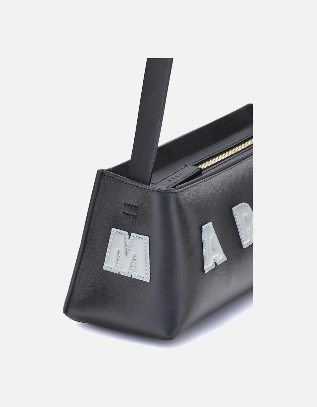 Museo Baguette Shoulder Bag with Zipper Closure Women - Black