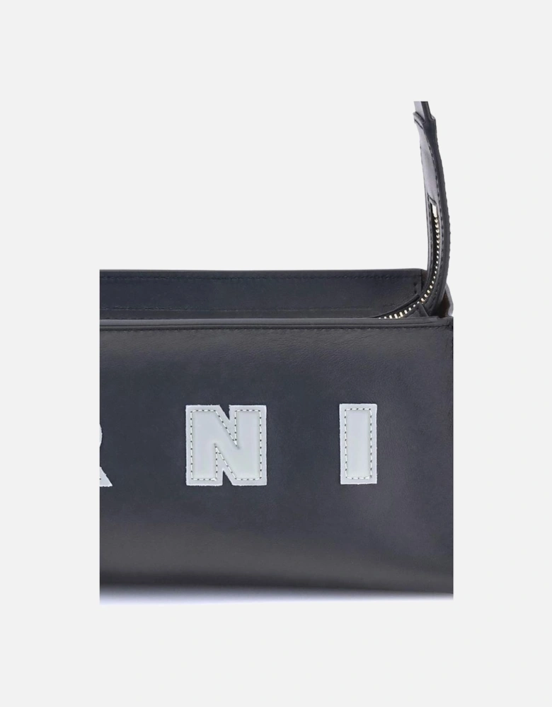 Museo Baguette Shoulder Bag with Zipper Closure Women - Black