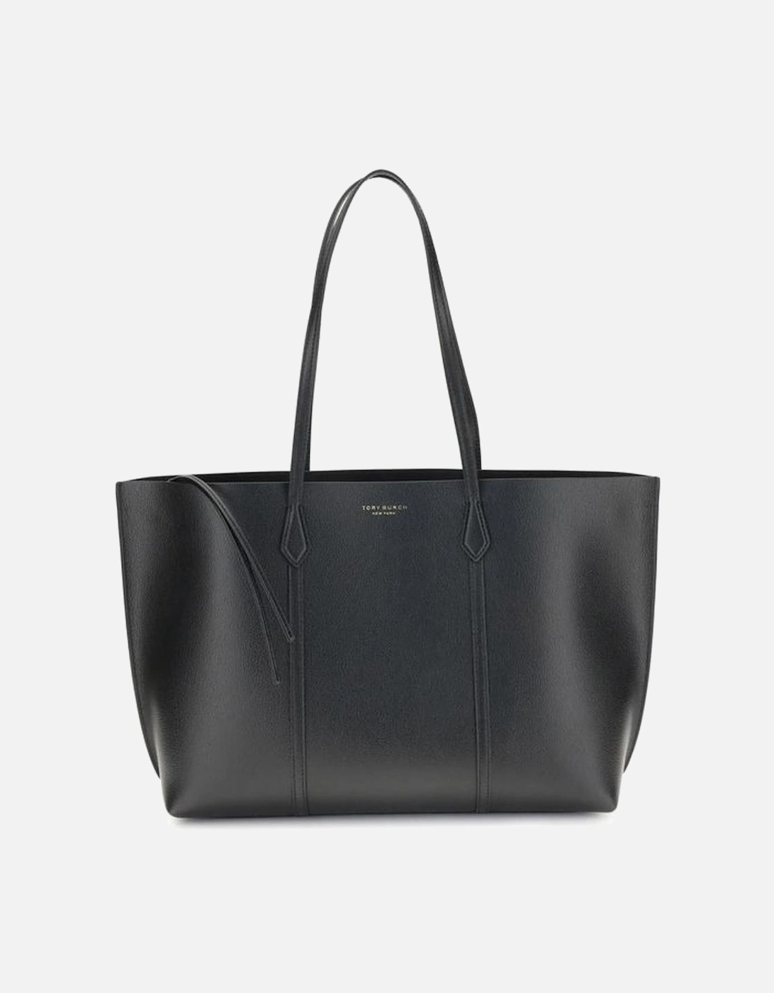 Grained Leather Tote Bag with Laptop Pocket Women - Black Handbags, 5 of 4