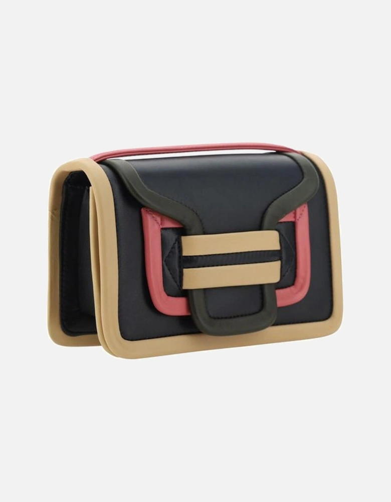 Alpha Shoulder Bag with Interlocking Flap Pocket Women - Multicolor