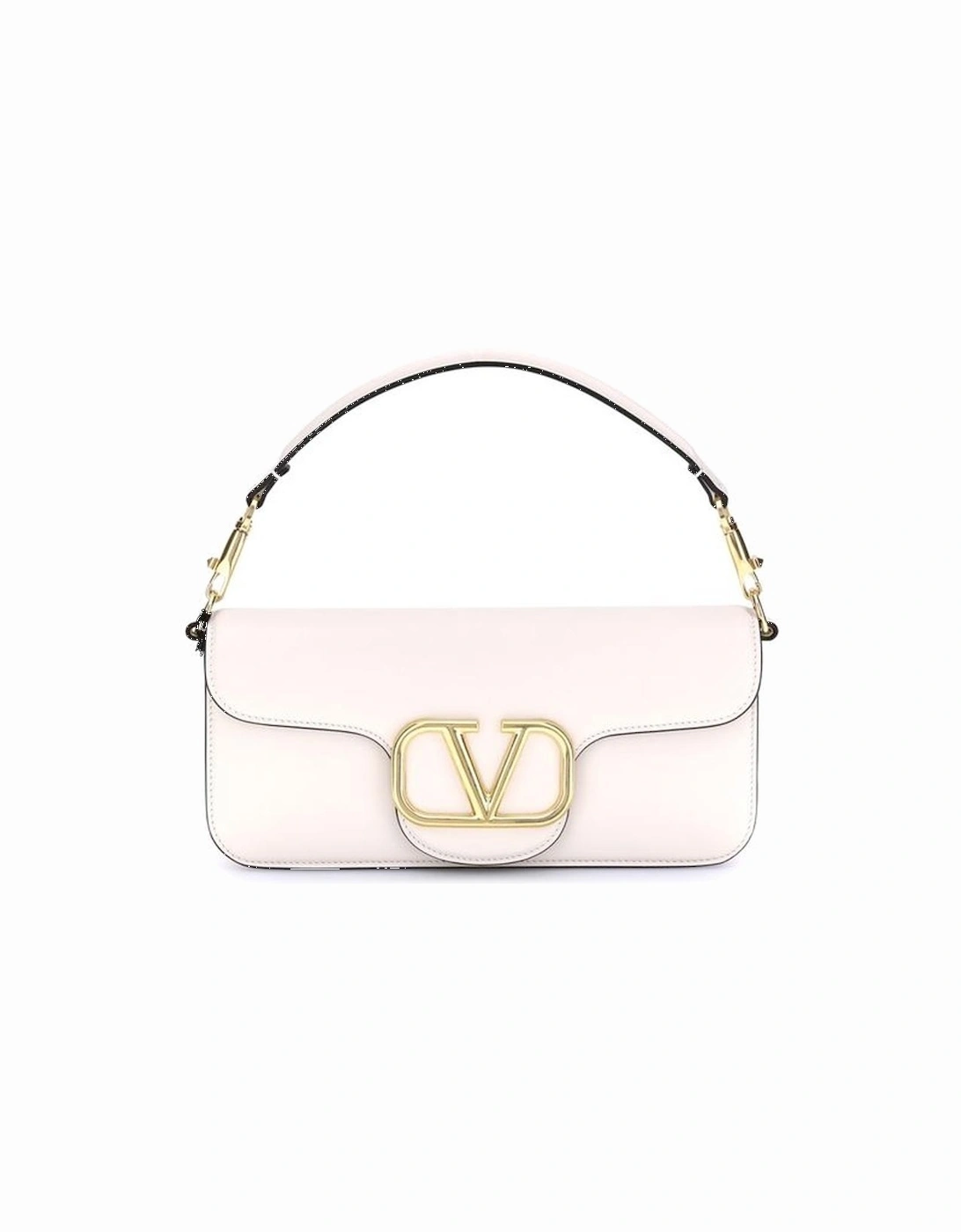 Loco Leather Shoulder Bag with Chain Strap Women - White, 5 of 4