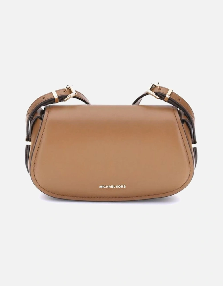 Small Calf Leather Shoulder Bag Women - Beige