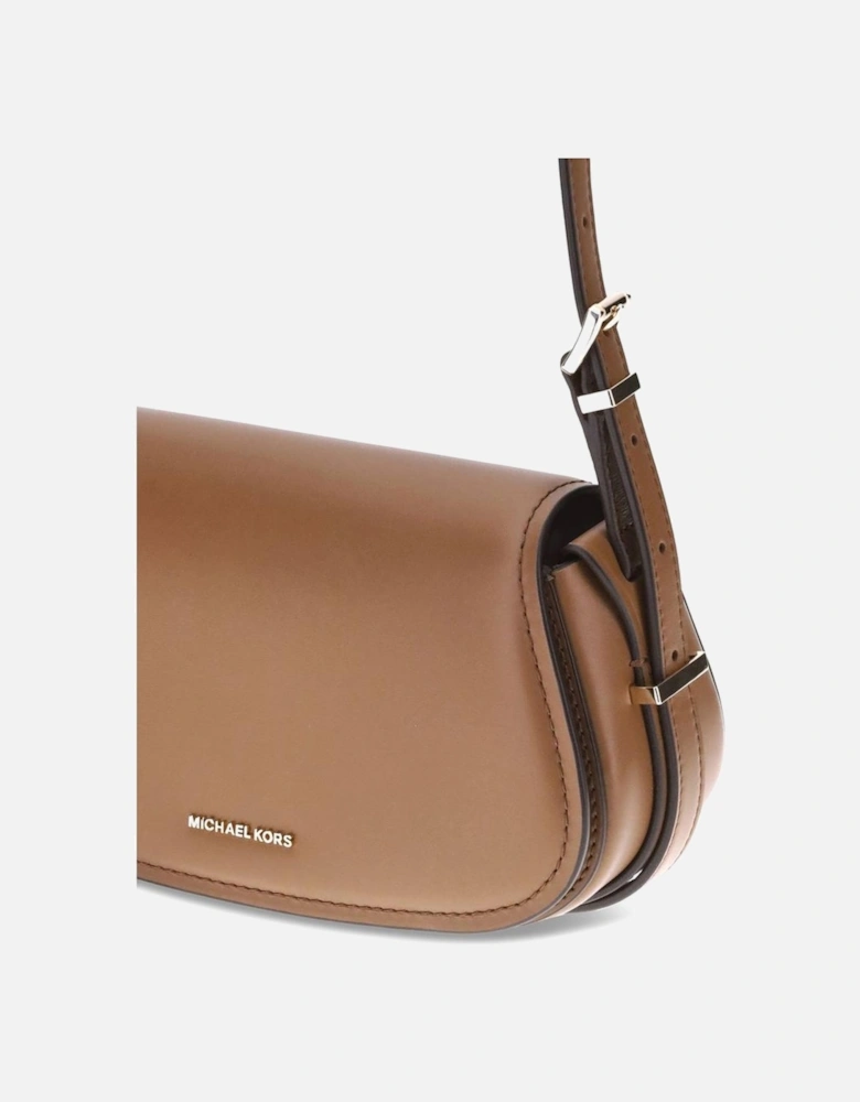 Small Calf Leather Shoulder Bag Women - Beige