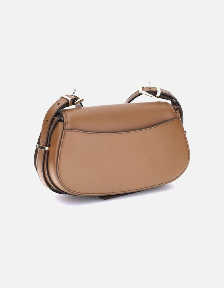 Small Calf Leather Shoulder Bag Women - Beige