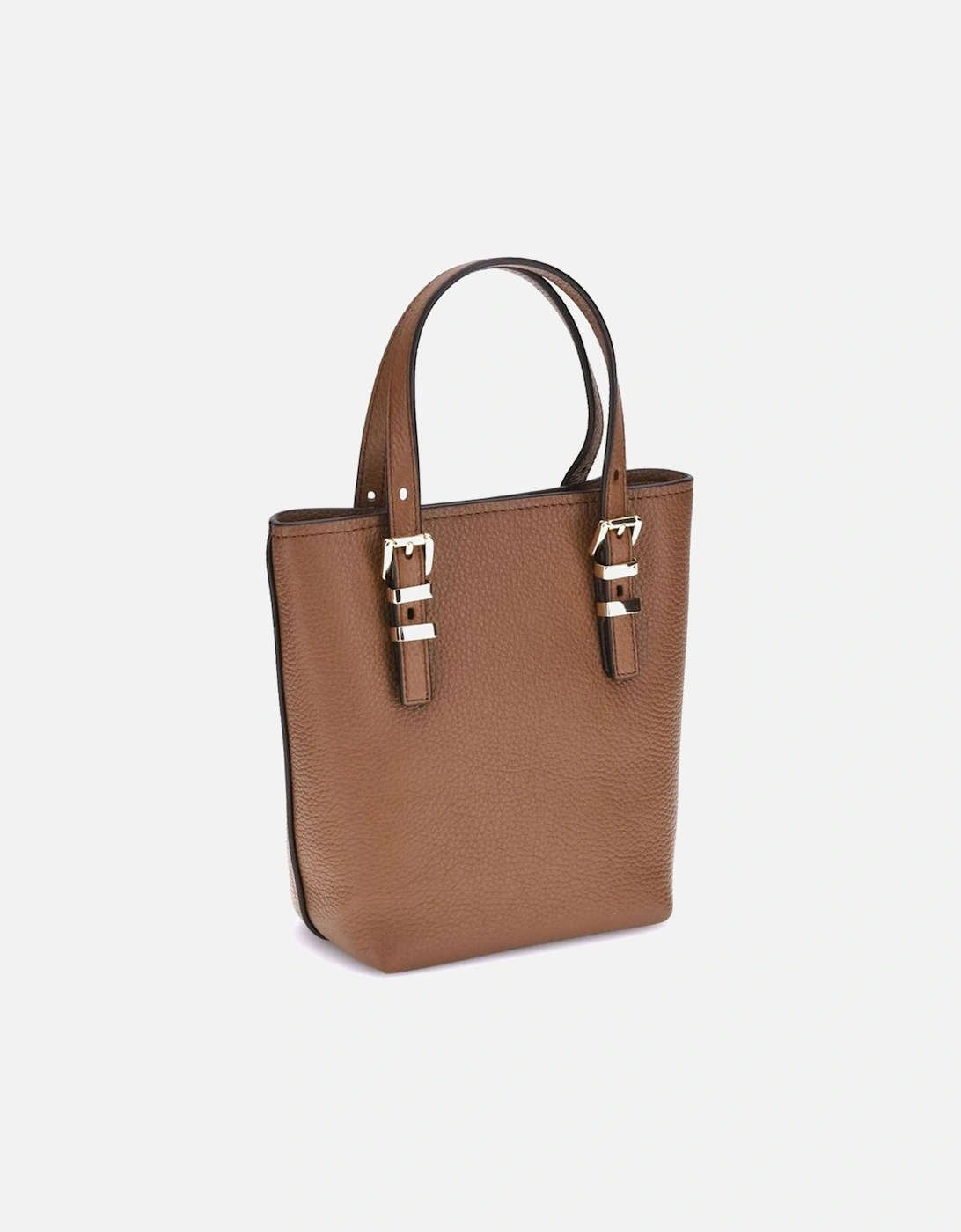 Grained Leather Card Holder with Logo Women - Brown Handbags